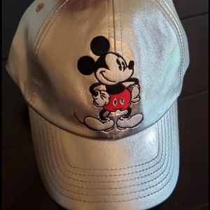 Disney Parks Mickey Mouse Silver Hat Baseball Cap